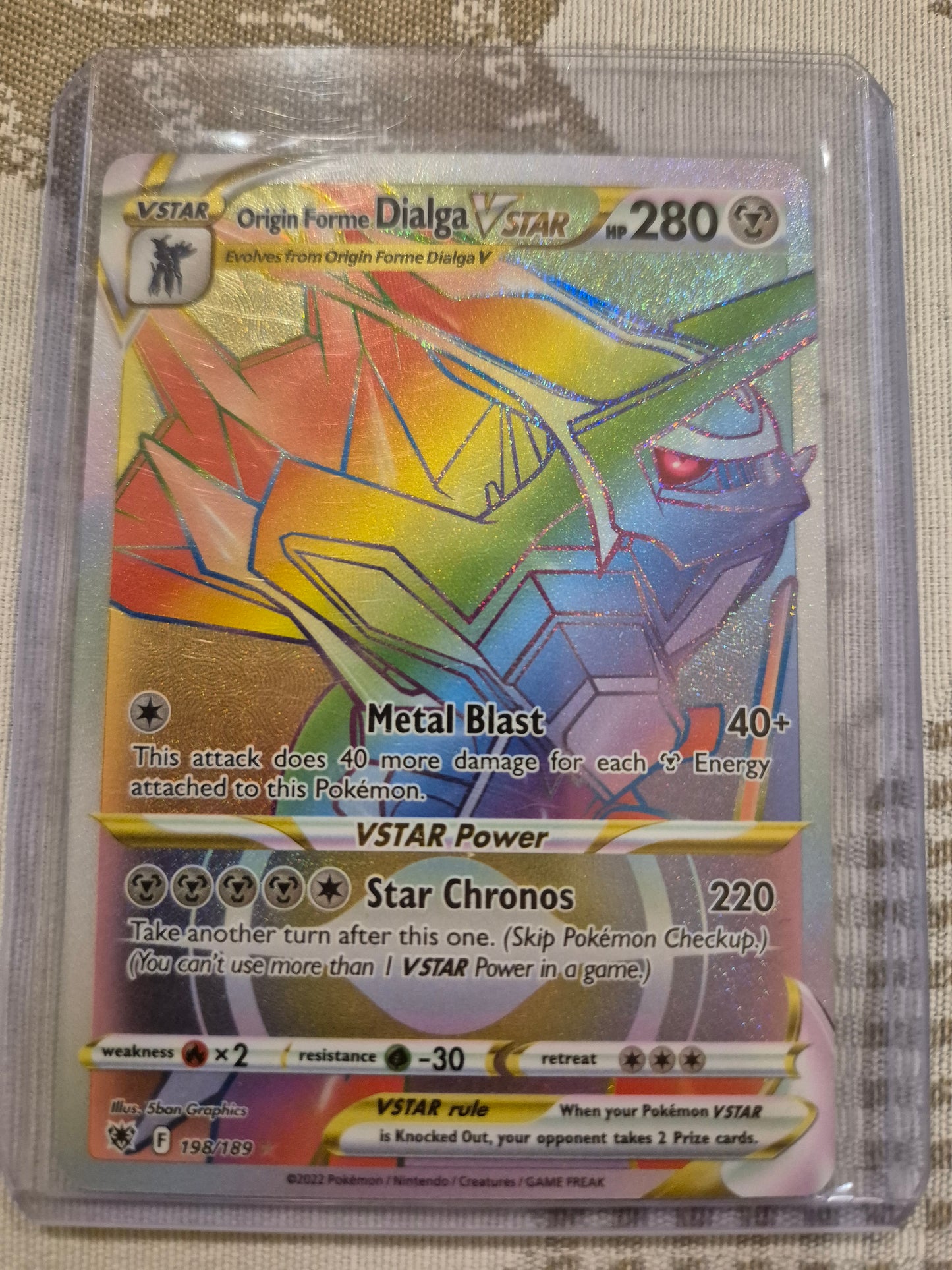 Origin Forme Dialga VSTAR - 198/189 - Astral Radiance