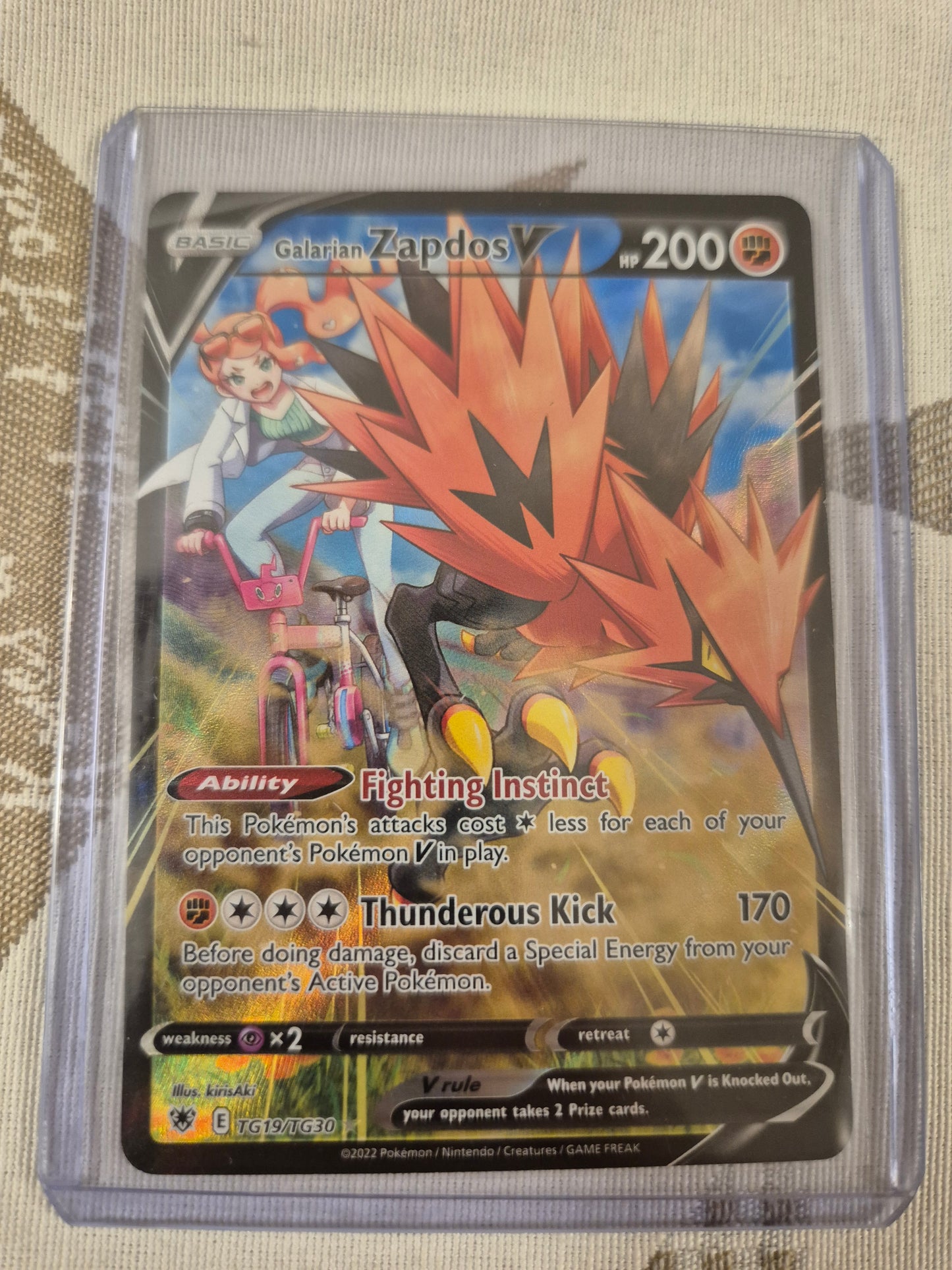 Galarian Zapdos V - TG19/TG30 - Astral Radiance